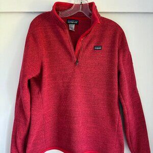 Patagonia Better Sweater "Tomato" Red - 1/4 Zip